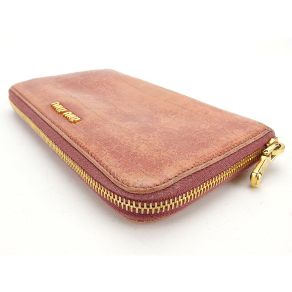 Miu Miu Long Wallet Crocodile Pink - image 3